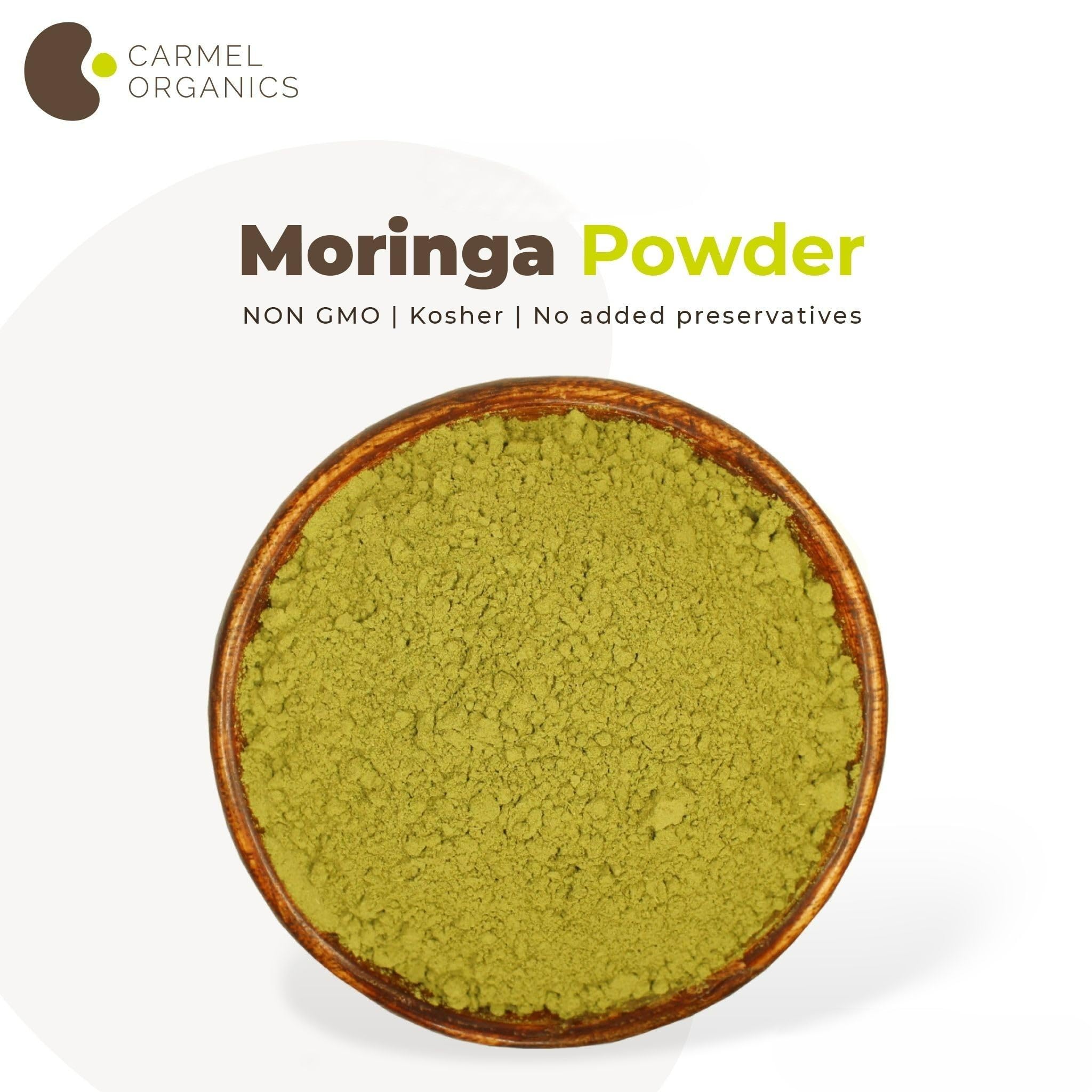 Foto 5 | Hojas De Moringa En Polvo Carmel Organics 240 Ml | Sin Ogm - Venta Internacional.
