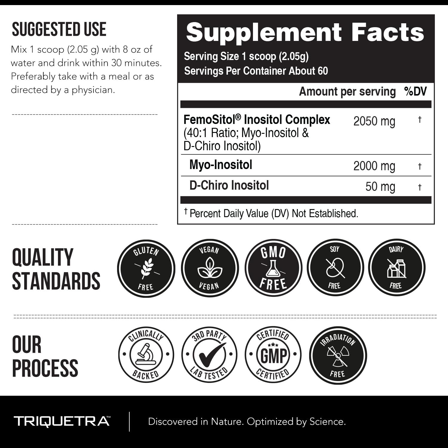 Foto 8 pulgar | Suplemento Triquetra Health Femositol Inositol En Polvo 123 G - Venta Internacional.