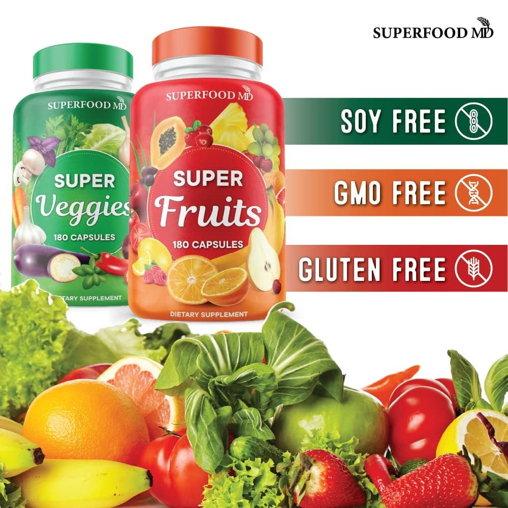 Foto 4 pulgar | Suplemento Superfood Md 360 Whole Super Fruta/veggie 180x2 - Venta Internacional.