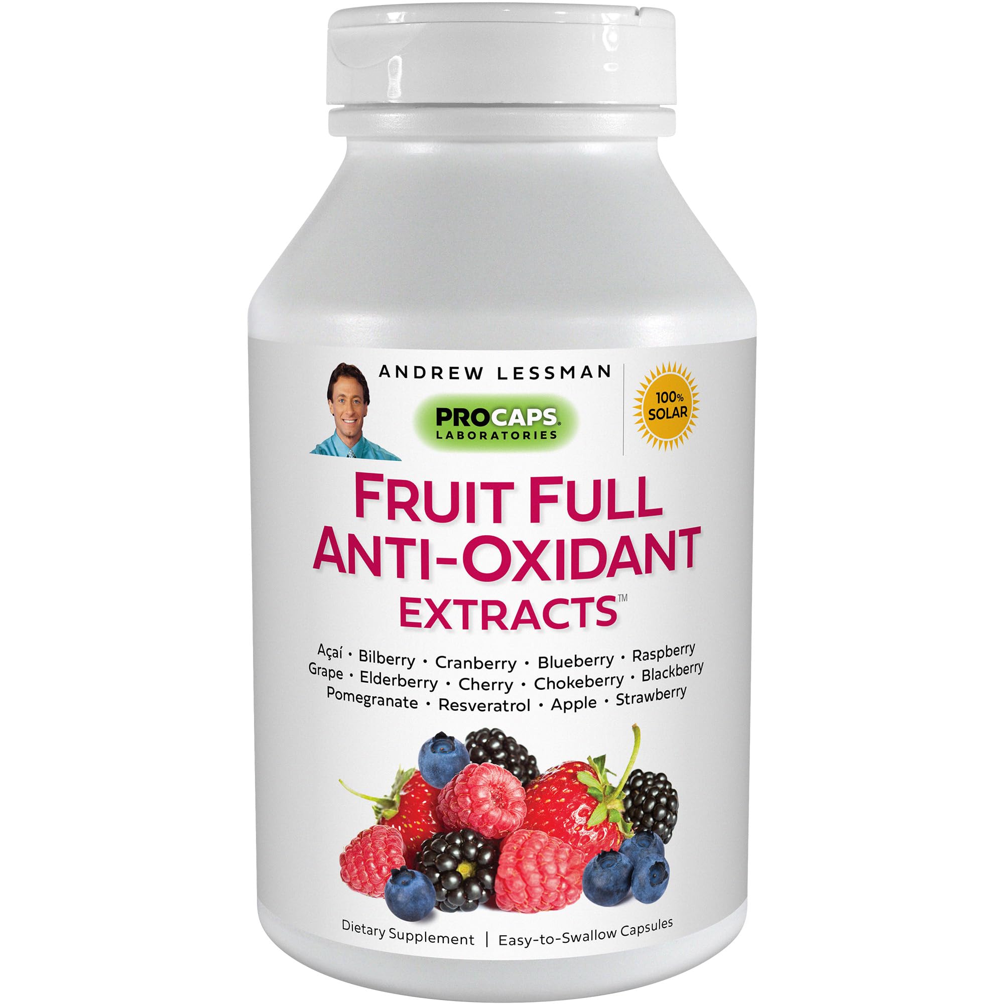 Foto 2 pulgar | Suplemento Andrew Lessman Fruit Full Antioxidant 60 Cápsulas - Venta Internacional.