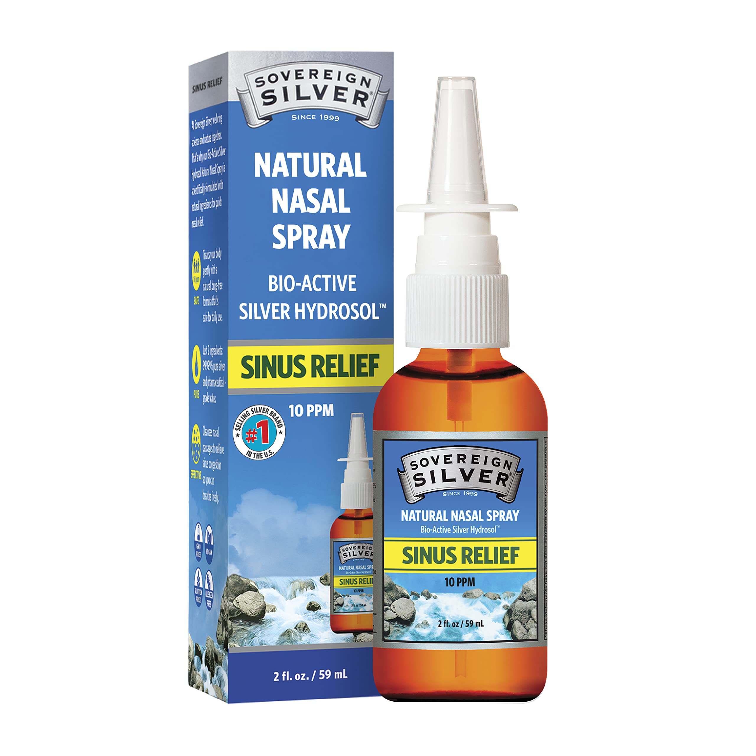Foto 2 pulgar | Spray Nasal Sovereign Silver, Plata Coloidal Bioactiva, 60 Ml - Venta Internacional.