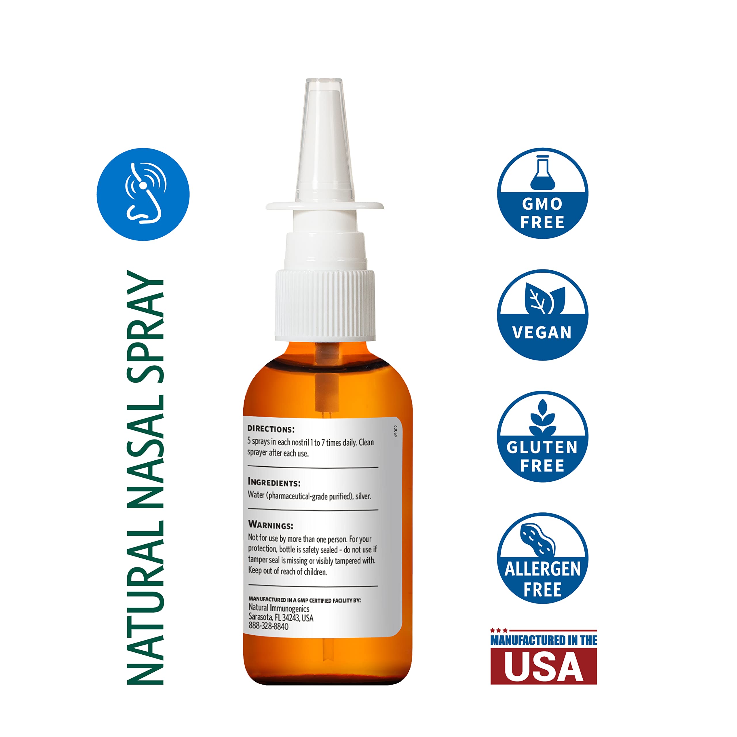 Foto 2 | Spray Nasal Sovereign Silver, Plata Coloidal Bioactiva, 60 Ml - Venta Internacional.