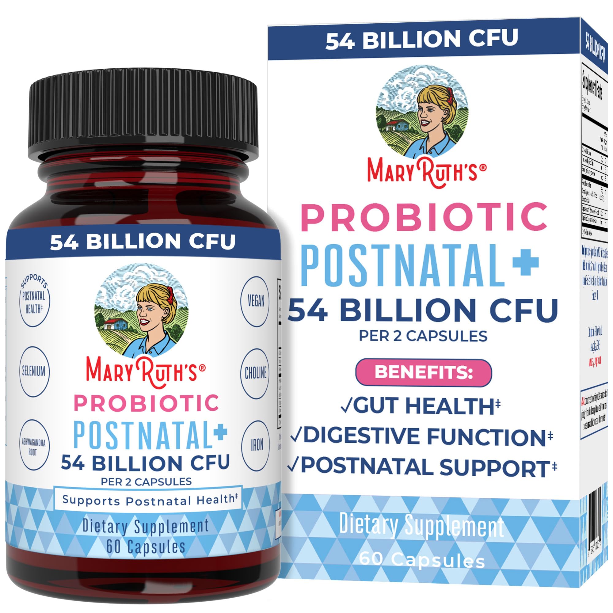 Foto 1 | Cápsulas Probióticas Maryruth's Postnatal+ 54 Mil Millones De Cfu - Venta Internacional.