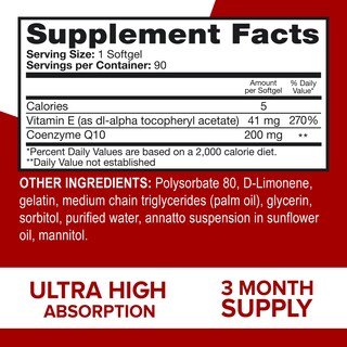 Foto 6 | Suplemento Qunol Coq10, 200 Mg, Cápsulas Blandas De Absorción Ultra Alta - Venta Internacional.
