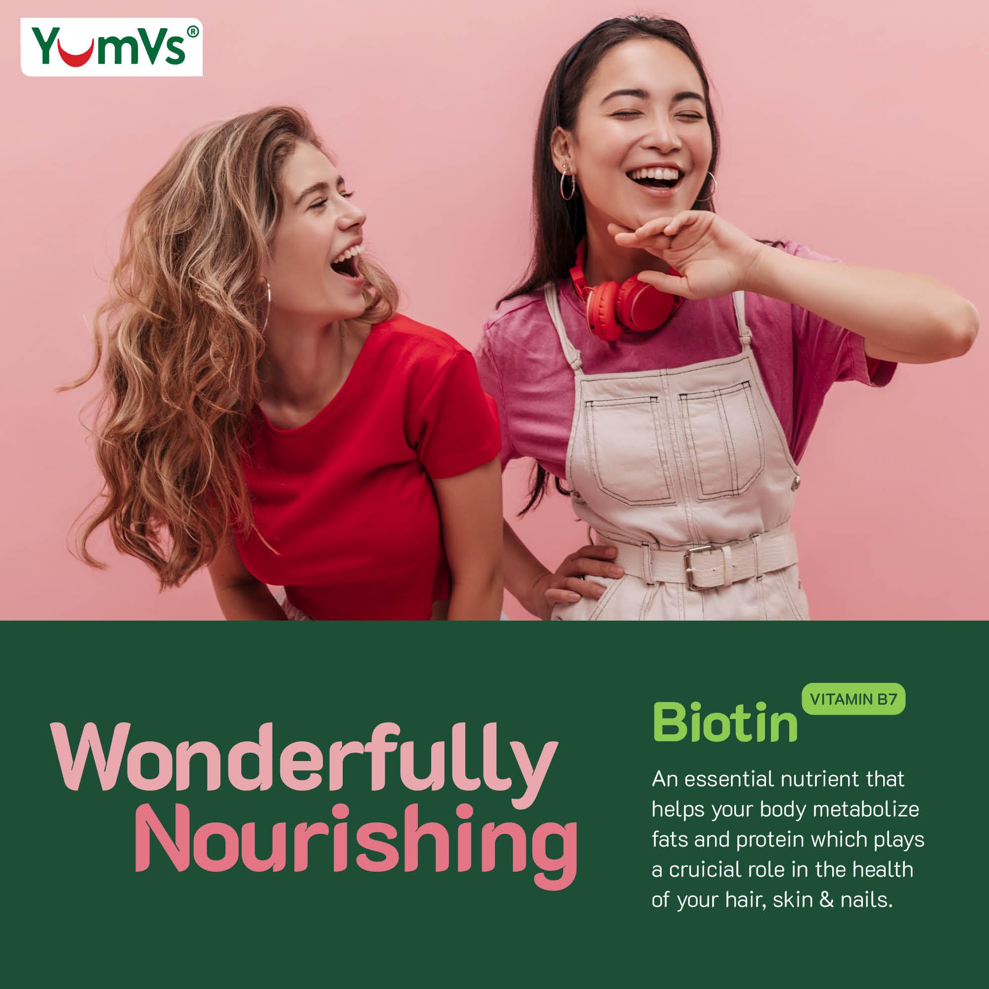 Foto 7 pulgar | Suplemento De Gomitas De Biotina Yum-v's De 5000 Mcg Para Cabello, Piel Y Uñas - Venta Internacional.