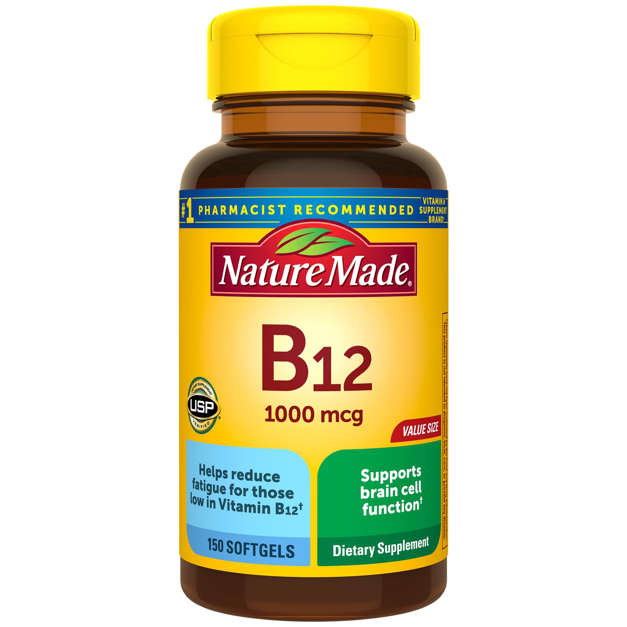 Foto 2 pulgar | Suplemento De Vitamina B12 De Nature Made, 1000 Mcg, 150 Cápsulas Blandas - Venta Internacional.