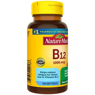 Foto 7 | Suplemento De Vitamina B12 De Nature Made, 1000 Mcg, 150 Cápsulas Blandas - Venta Internacional.