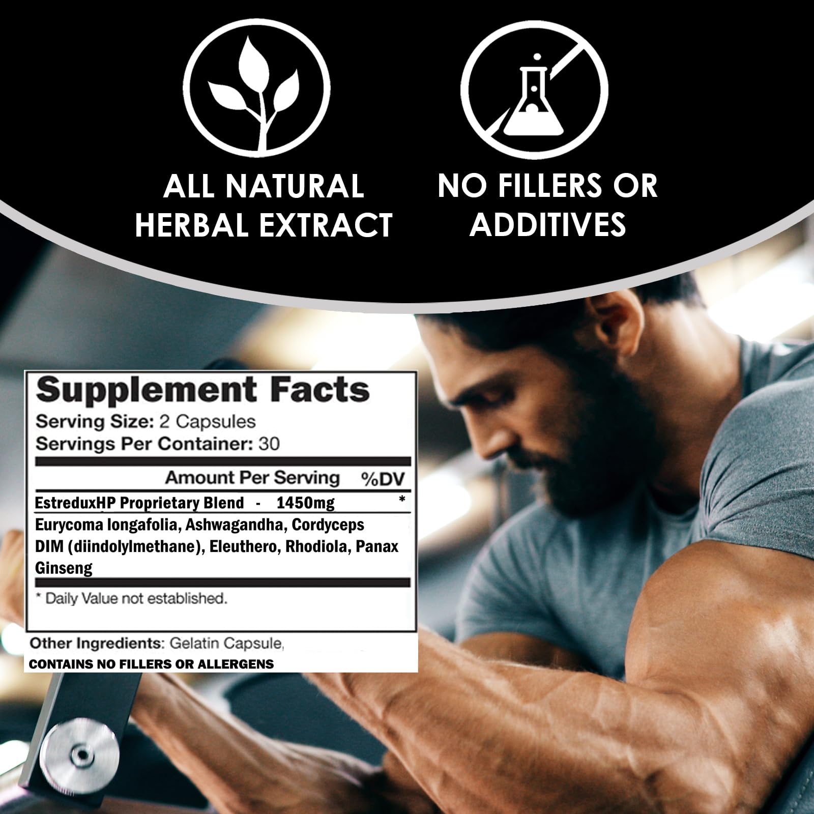 Foto 4 | Suplemento Bloqueador De Estrógenos Estredux Hp De Vh Nutrition 60 Cápsulas - Venta Internacional.