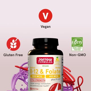 Foto 5 | Suplemento Jarrow Formulas De Metil B-12 De 1000 Mcg Y Folato De Metilo - Venta Internacional.
