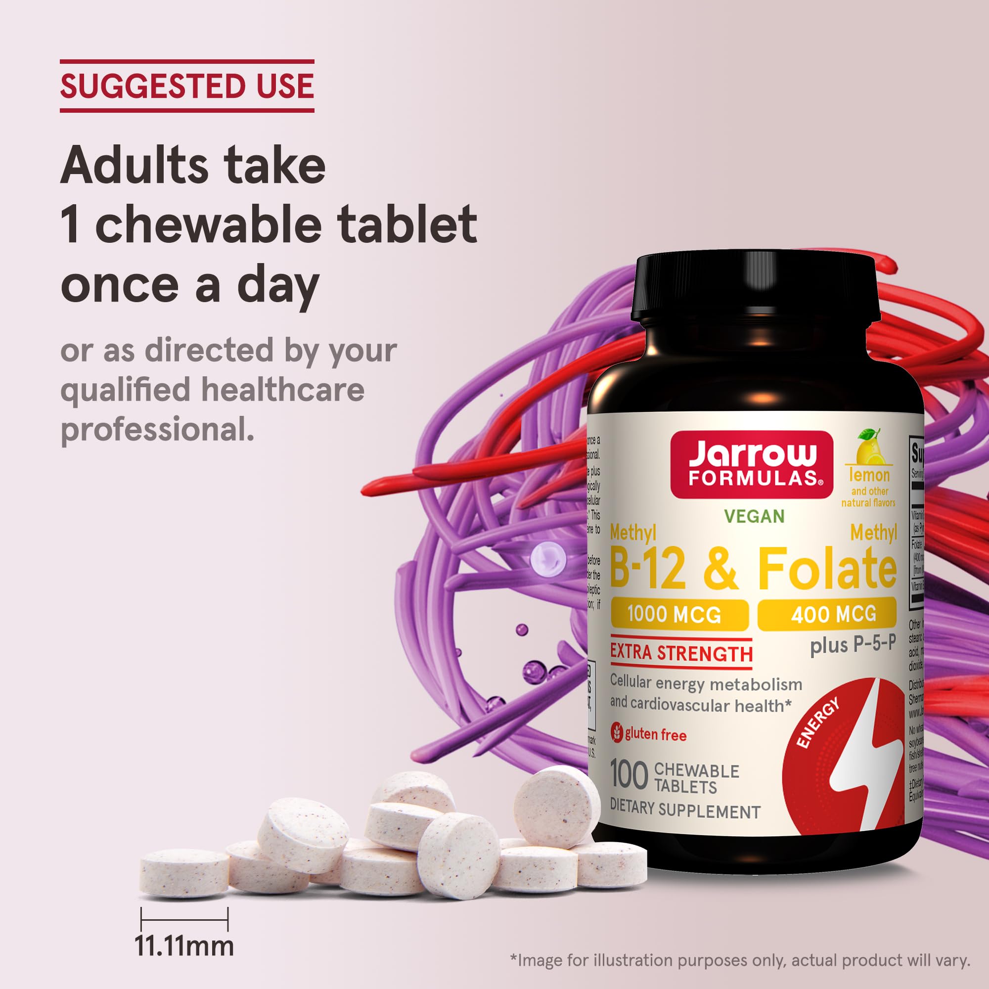 Foto 7 | Suplemento Jarrow Formulas De Metil B-12 De 1000 Mcg Y Folato De Metilo - Venta Internacional.