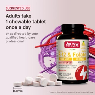 Foto 7 | Suplemento Jarrow Formulas De Metil B-12 De 1000 Mcg Y Folato De Metilo - Venta Internacional.