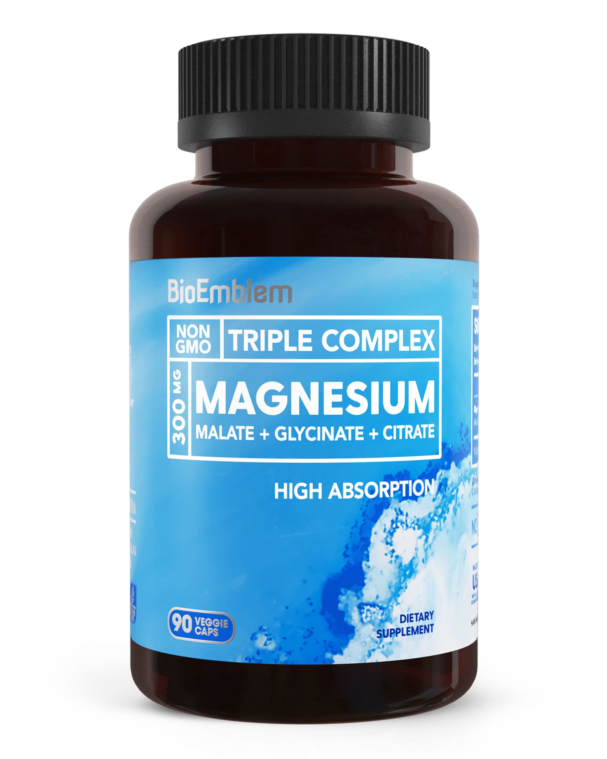 Foto 2 pulgar | Suplemento Bioemblem Triple Magnesium Complex 90 Cápsulas - Venta Internacional.