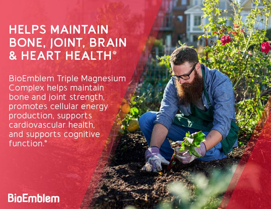 Foto 7 pulgar | Suplemento Bioemblem Triple Magnesium Complex 90 Cápsulas - Venta Internacional.