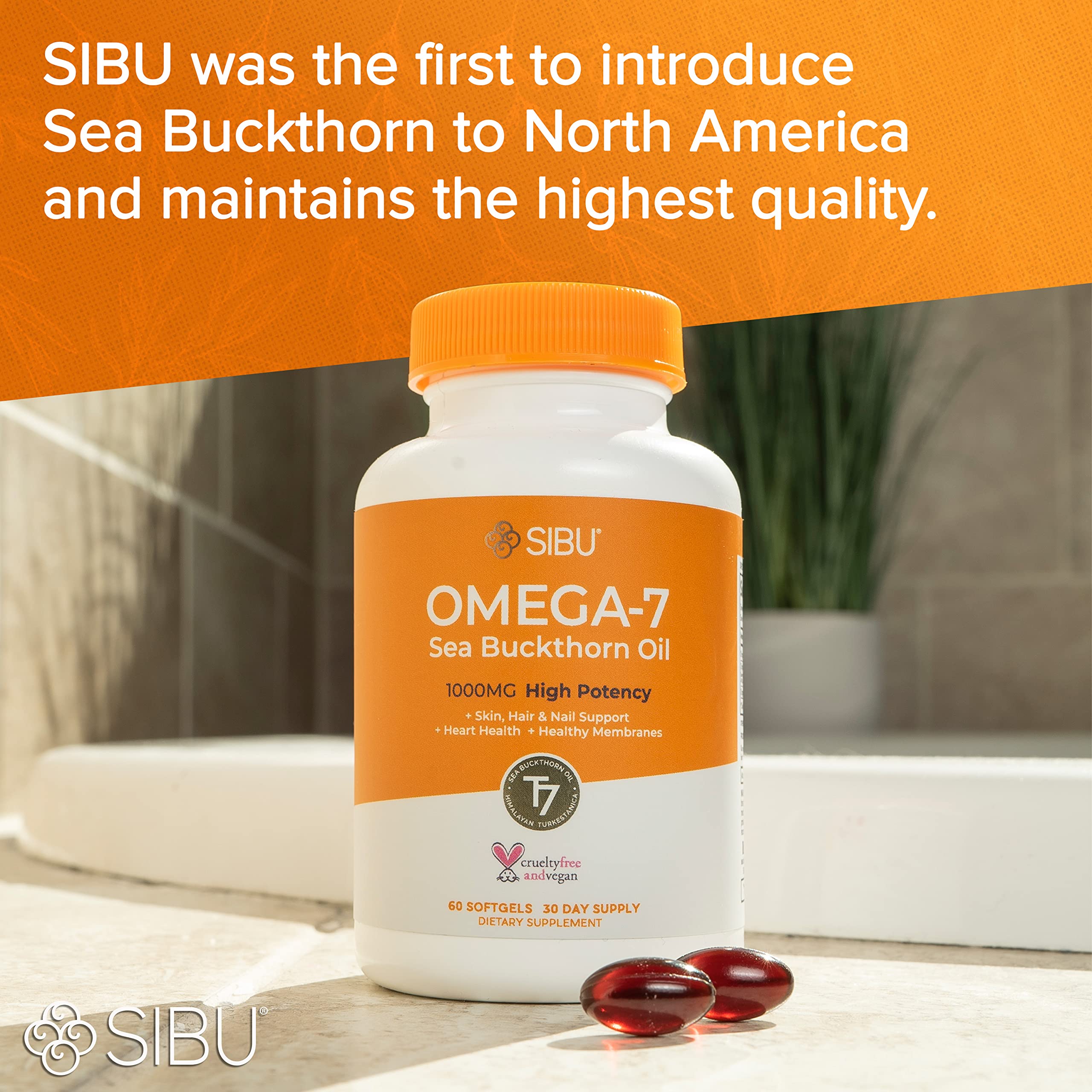 Foto 6 pulgar | Suplemento Sibu Omega-7 Softgels Con Aceite Orgánico De Espino Amarillo - Venta Internacional.
