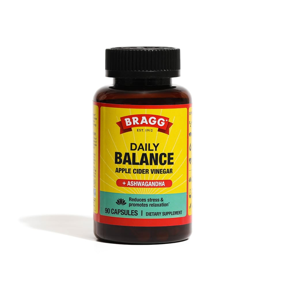 Suplemento Bragg Daily Balance De Vinagre De Sidra De Manzana 90 Pastillas - Venta Internacional.