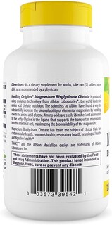 Foto 3 | Suplemento De Bisglicinato De Magnesio De Healthy Origins 120 Comprimidos - Venta Internacional.
