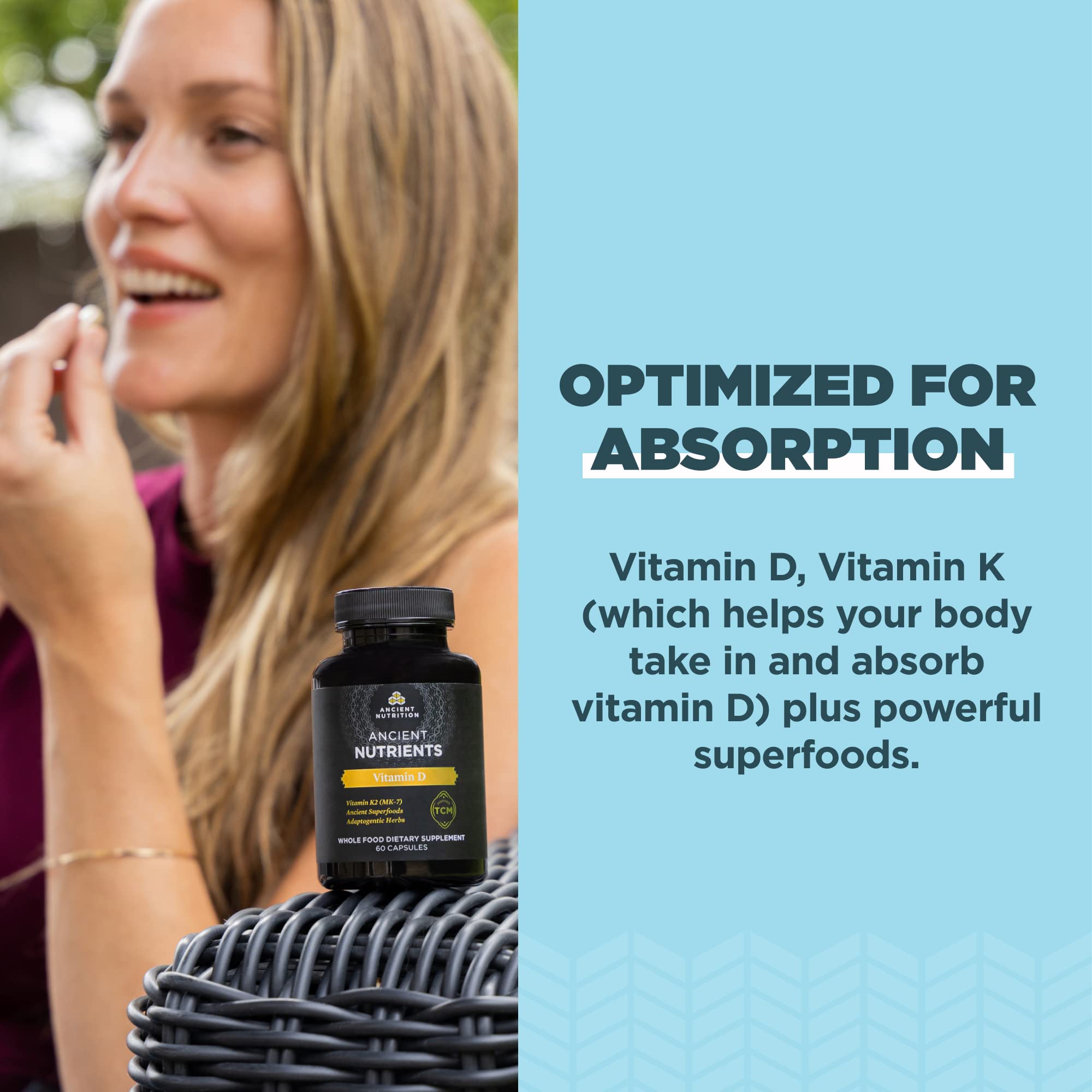 Foto 4 | Suplemento De Vitamina D De Ancient Nutrition, 5000 Ui, 60 Cápsulas - Venta Internacional.