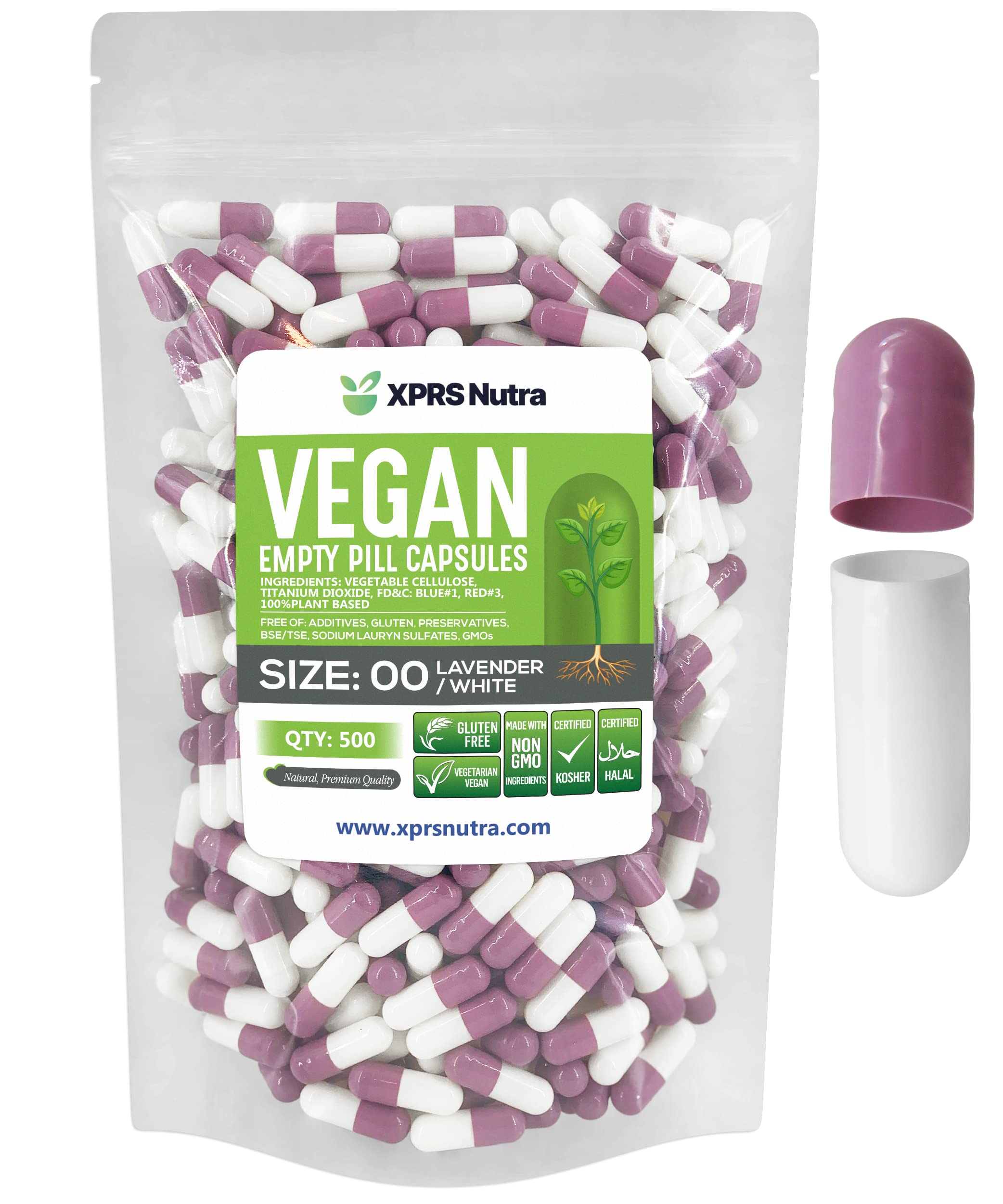 Foto 2 pulgar | Cápsulas Vacías Xprs Nutra, Tamaño 00, 500 Unidades, Veganas - Venta Internacional.
