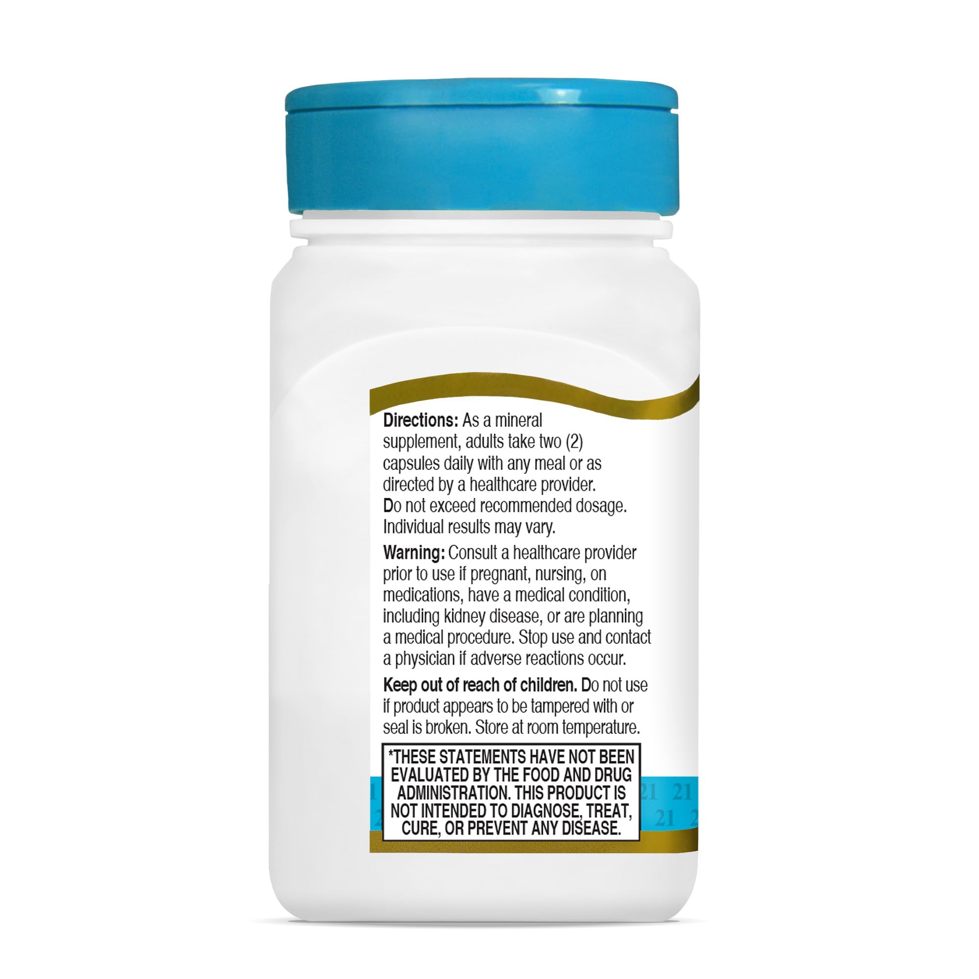 Foto 7 | Suplemento De Glicinato De Magnesio Del Siglo Xxi 200 Mg 90 Cápsulas - Venta Internacional.