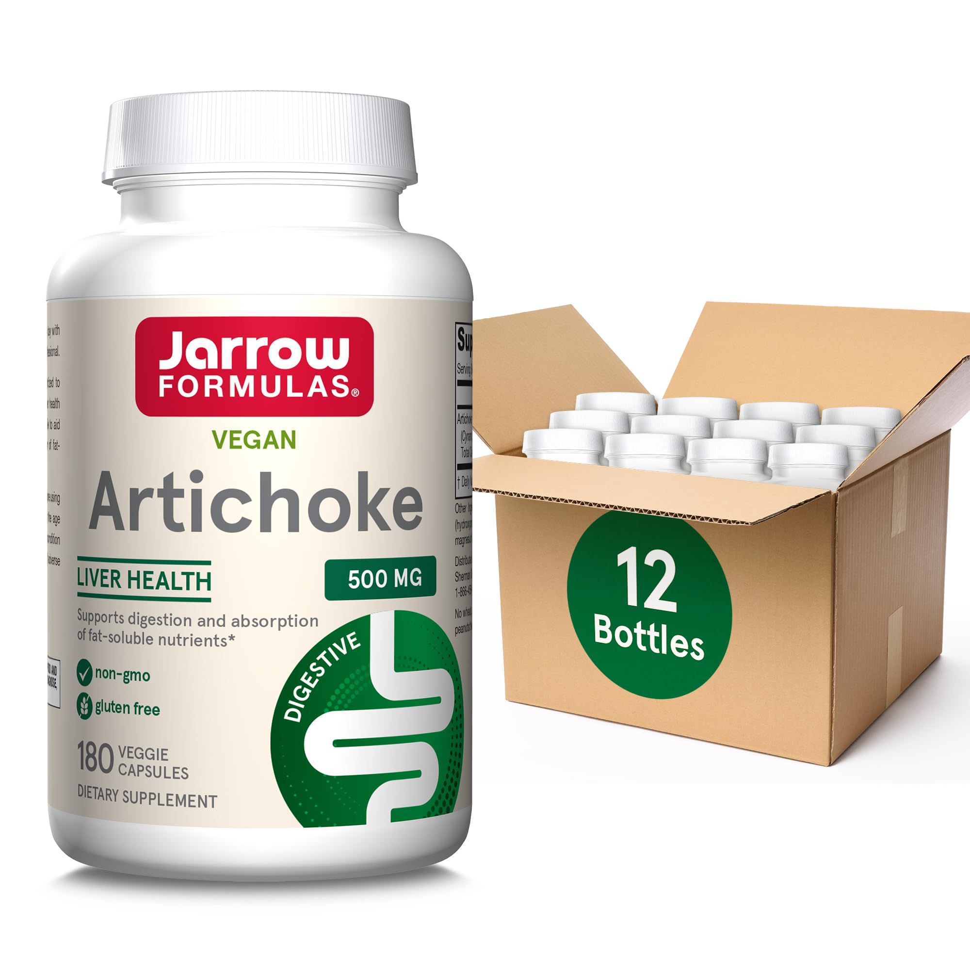 Suplemento Jarrow Formulas De Alcachofa 500 Mg 180 Cápsulas - Venta Internacional.