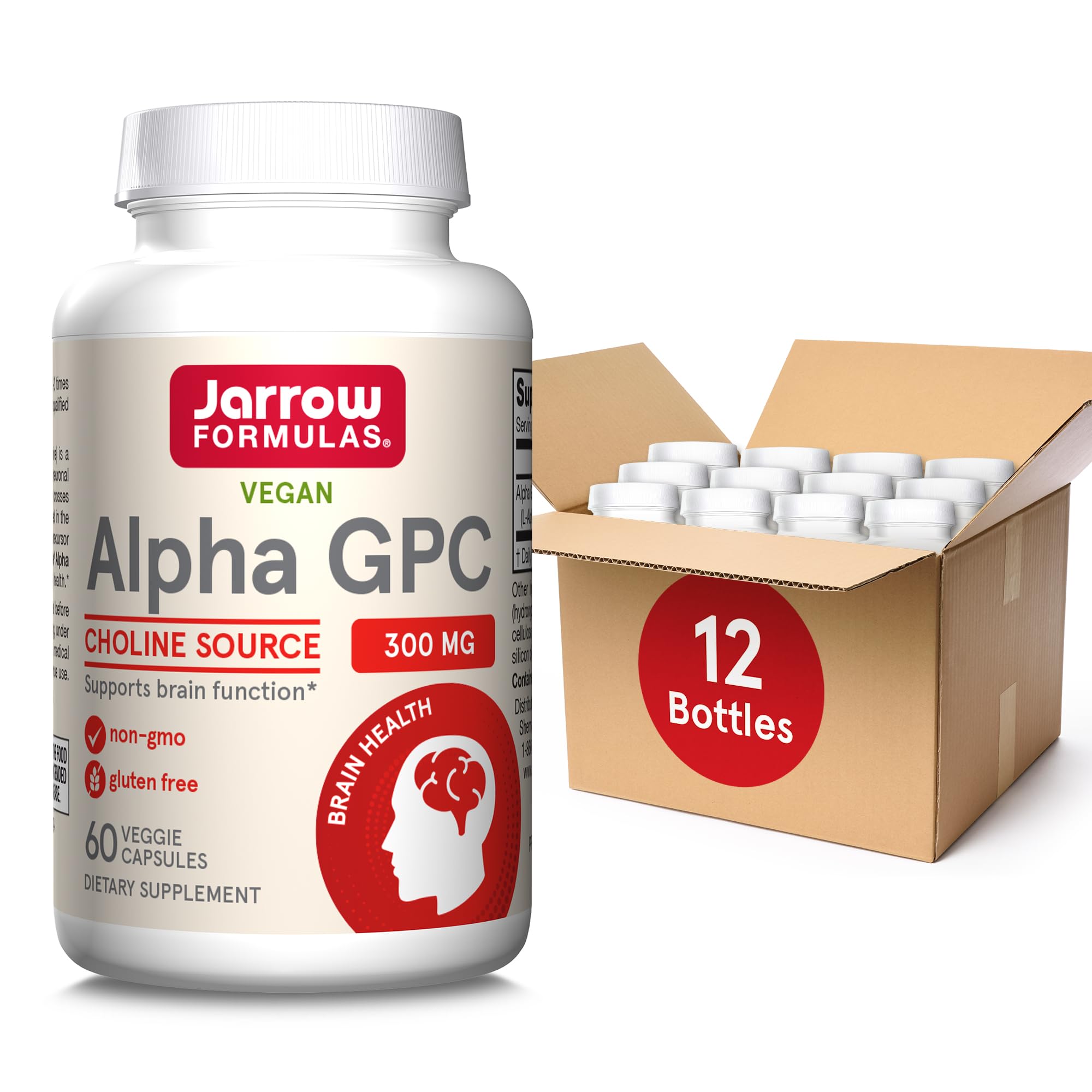 Foto 2 pulgar | Suplemento Jarrow Formulas Alpha Gpc 300 Mg 60 Cápsulas - Venta Internacional.