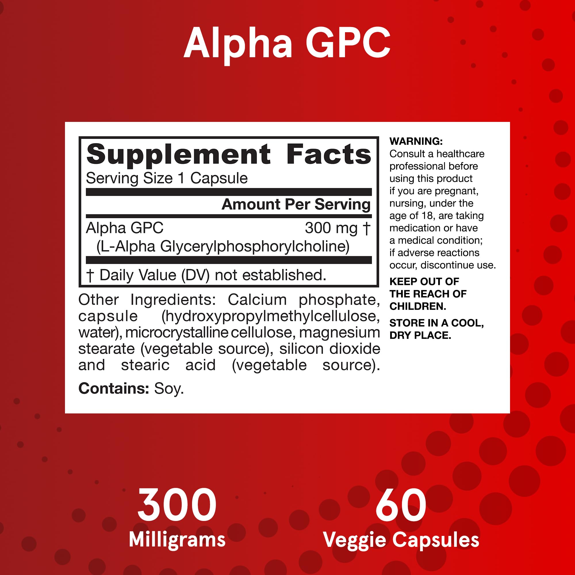 Foto 7 pulgar | Suplemento Jarrow Formulas Alpha Gpc 300 Mg 60 Cápsulas - Venta Internacional.