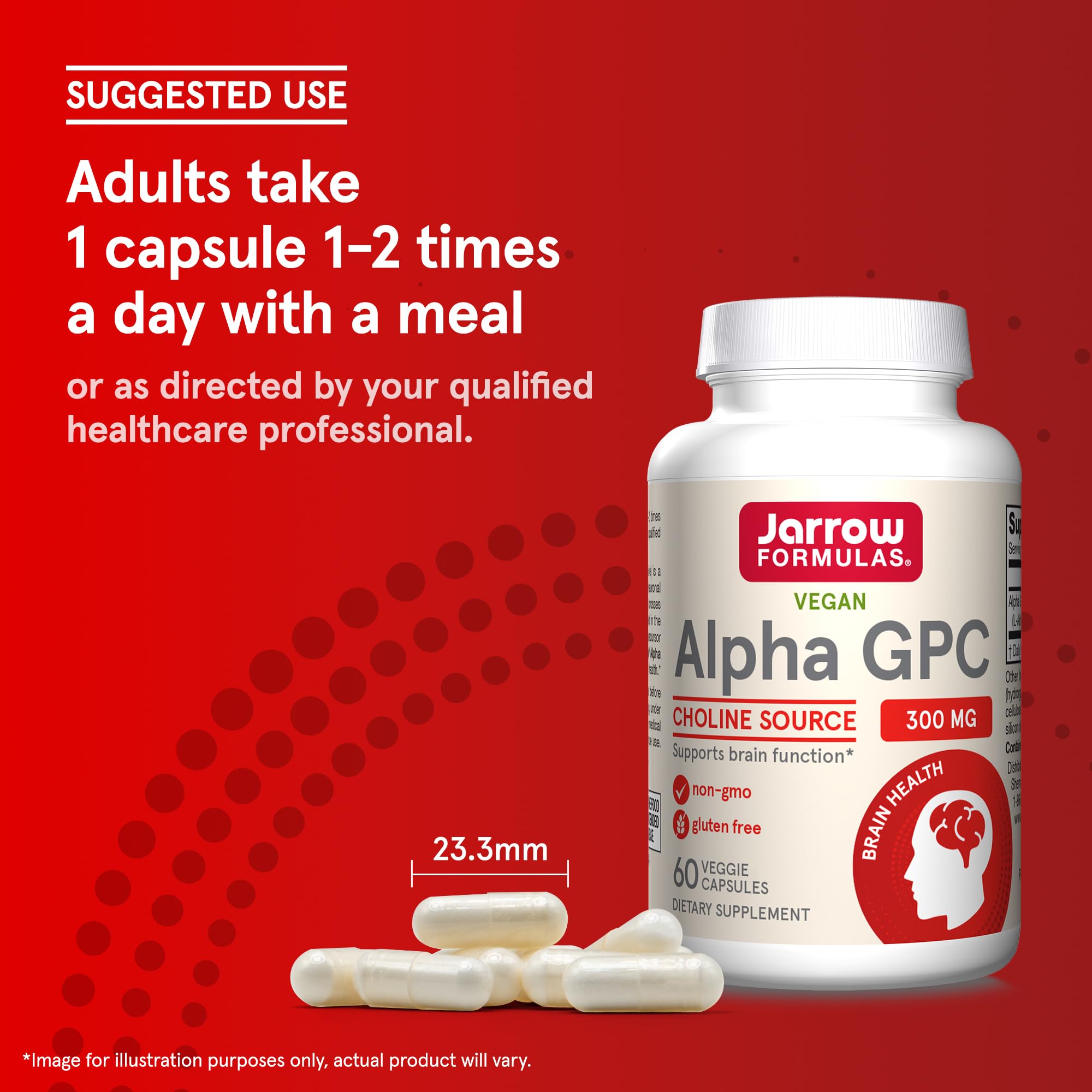 Foto 8 pulgar | Suplemento Jarrow Formulas Alpha Gpc 300 Mg 60 Cápsulas - Venta Internacional.