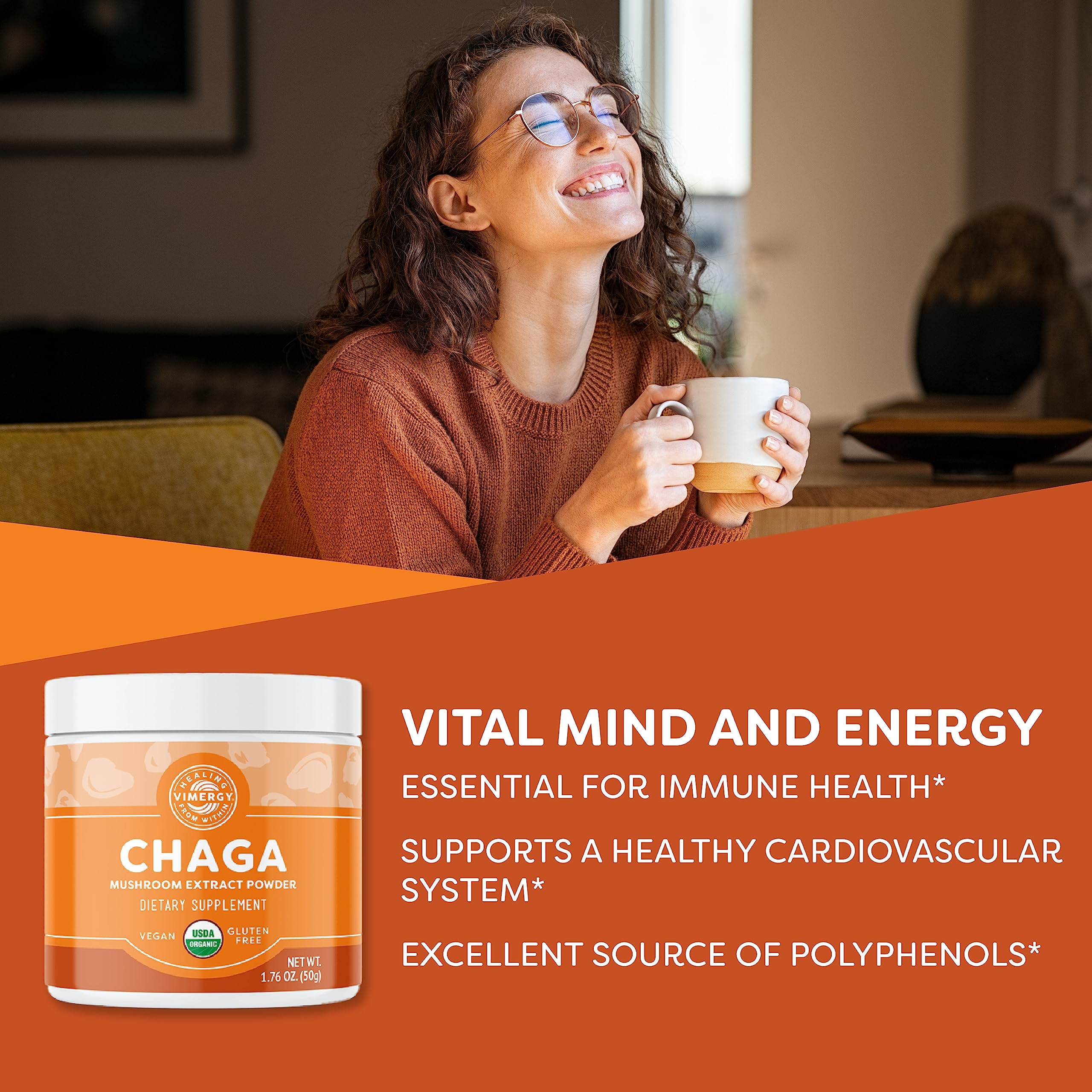Foto 3 pulgar | Suplemento De Extracto De Hongos Chaga Vimergy En Polvo, 50 G - Venta Internacional.