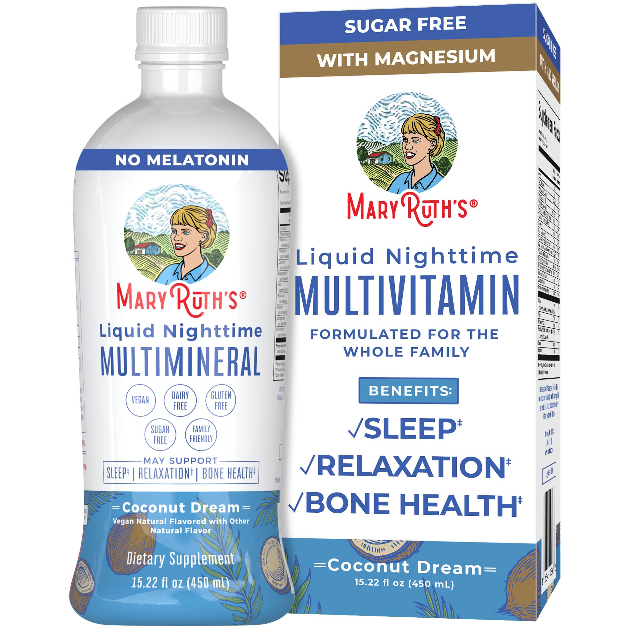 Foto 2 pulgar | Suplemento Maryruth Organics Liquid Nighttime Multimineral - Venta Internacional.