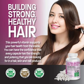 Foto 4 | Suplemento Bronson Ultra Biotin De 10,000 Mcg Para Cabello, Piel Y Uñas - Venta Internacional.