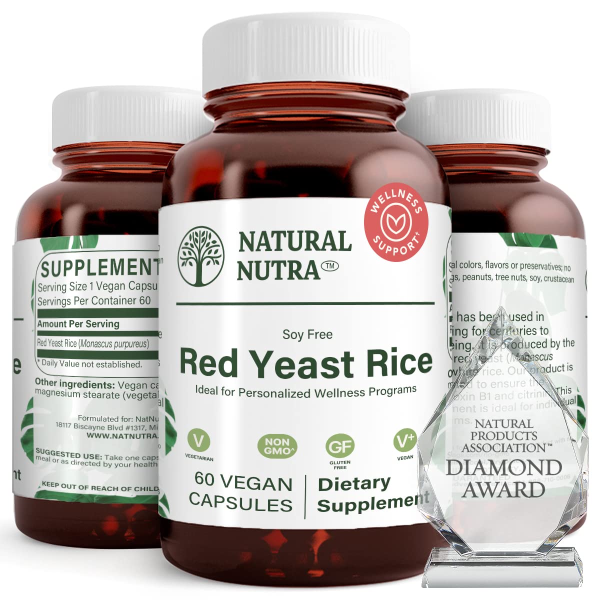 Foto 1 | Suplemento Natural De Extracto De Arroz De Levadura Roja Nutra 600 Mg 60 Cápsulas - Venta Internacional.