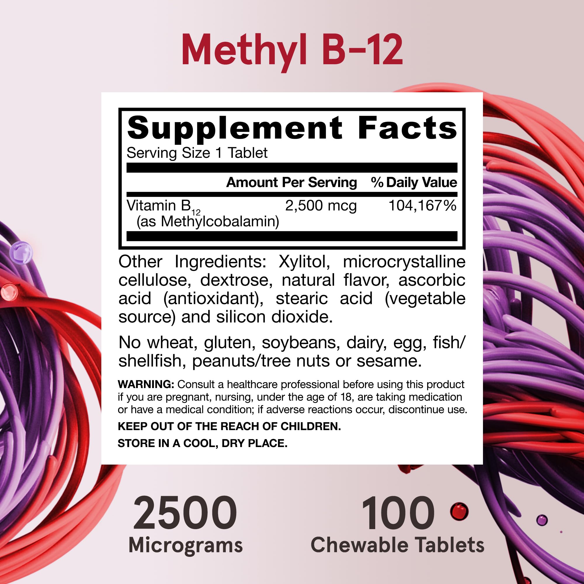 Foto 6 | Suplemento De Metil B-12 Ultra Fuerte De Jarrow Formulas, 2500 Mcg - Venta Internacional.