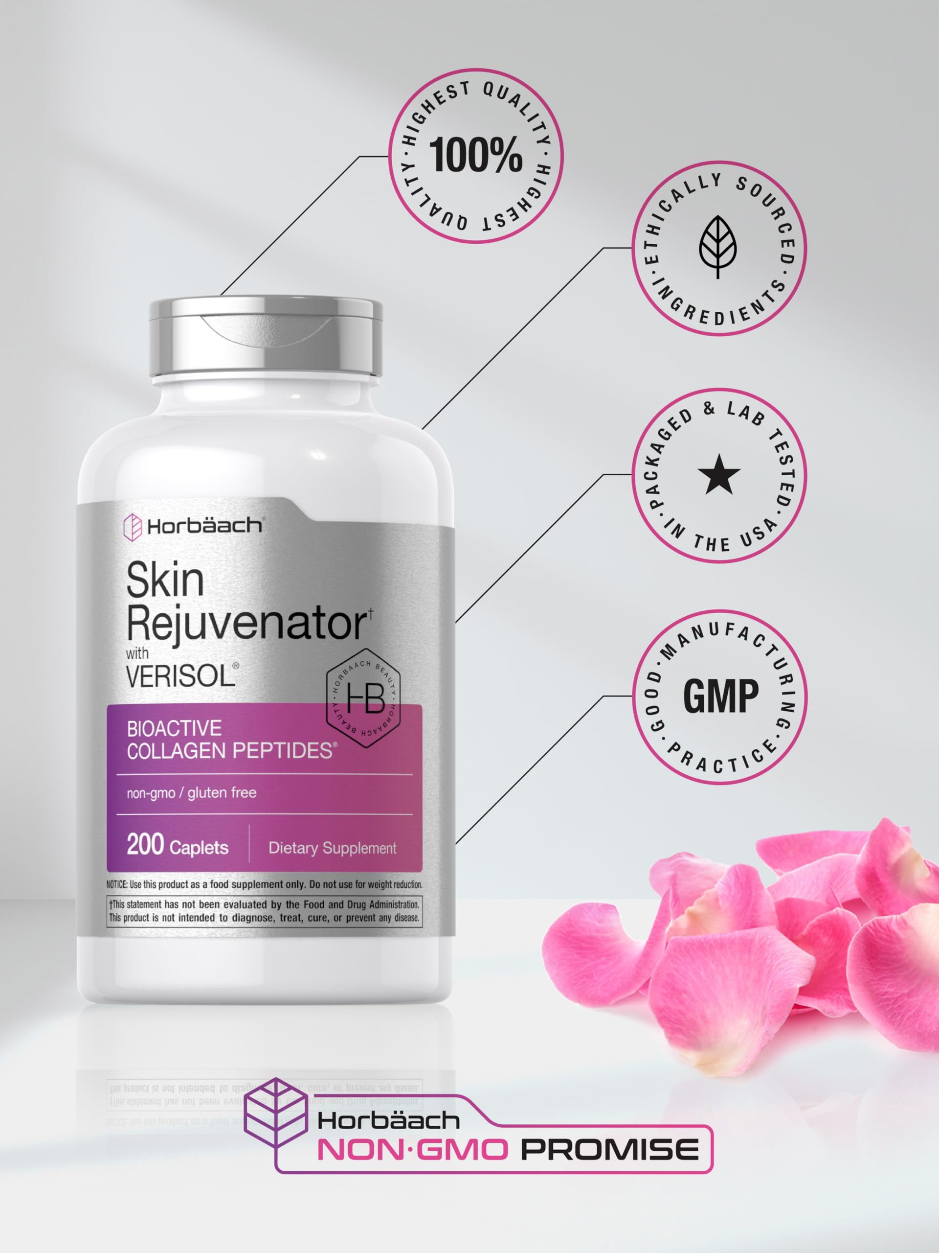 Foto 7 pulgar | Suplemento Para Rejuvenecer La Piel Horbäach Con Verisol 200 Cápsulas - Venta Internacional.