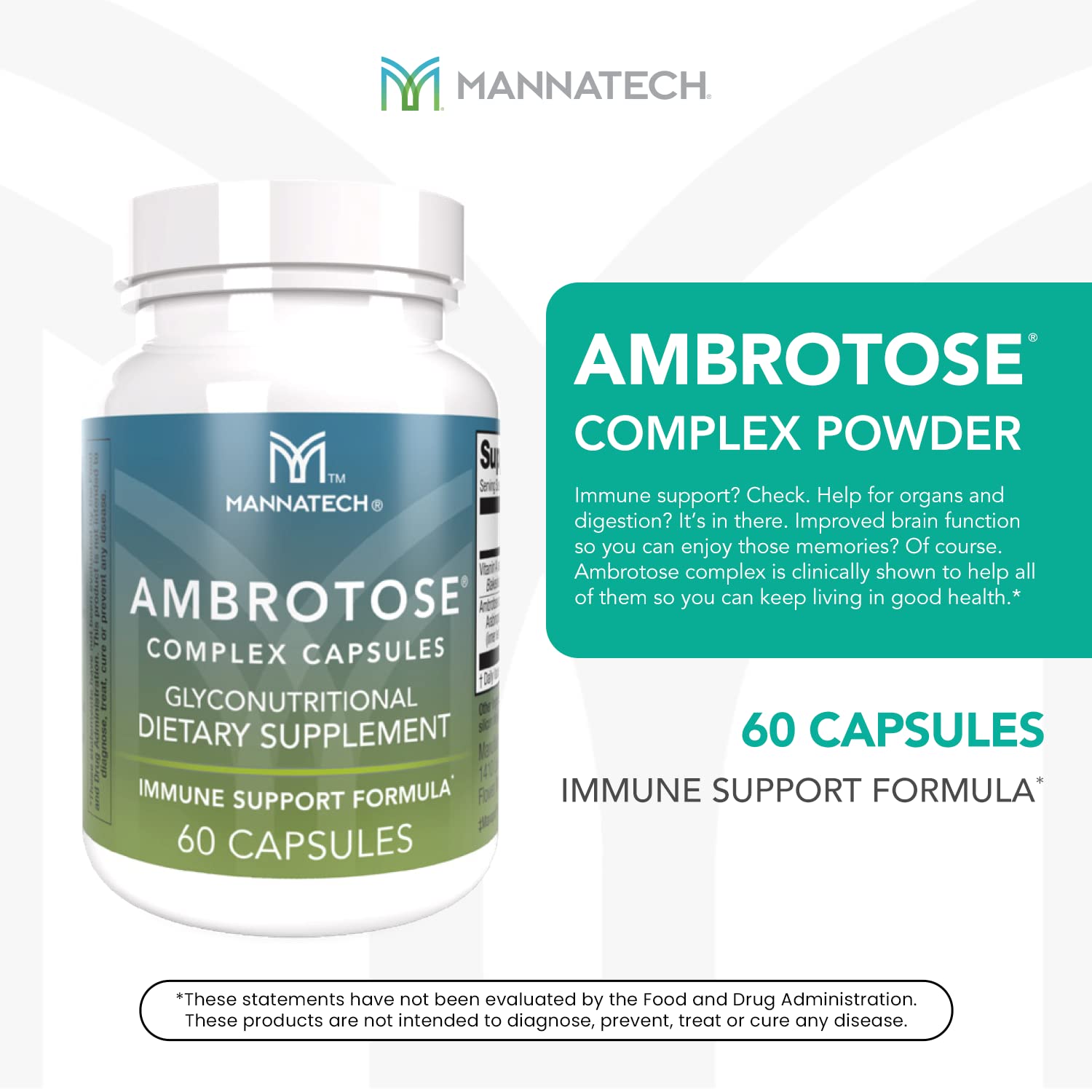 Foto 4 pulgar | Suplemento Mannatech Ambrotose Complex 60 Cápsulas - Venta Internacional.