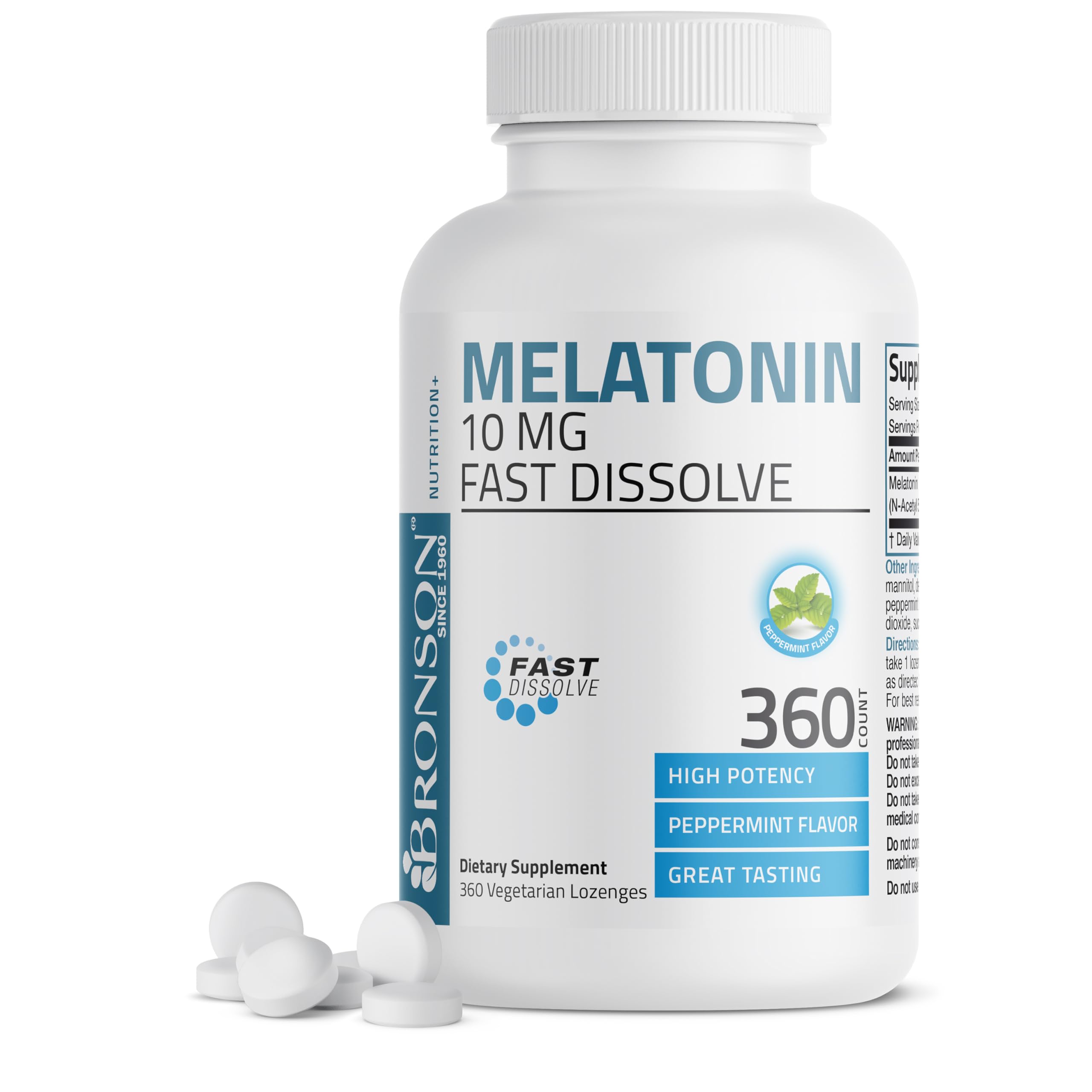 Foto 2 pulgar | Suplemento Bronson Melatonin, 10 Mg, Tabletas De Disolución Rápida, 360 - Venta Internacional.