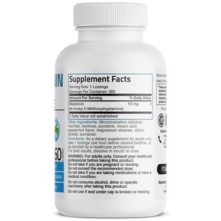 Foto 2 | Suplemento Bronson Melatonin, 10 Mg, Tabletas De Disolución Rápida, 360 - Venta Internacional.