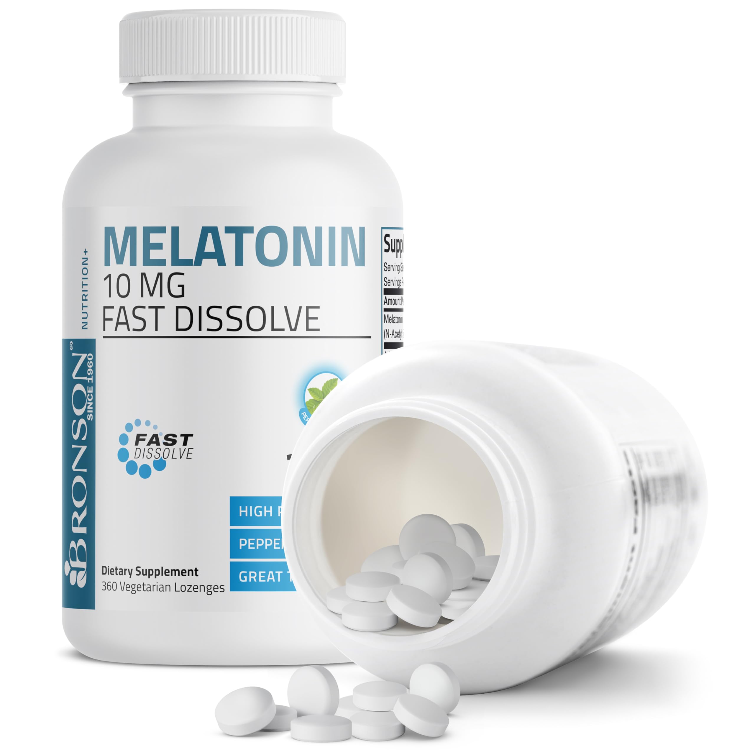 Foto 5 pulgar | Suplemento Bronson Melatonin, 10 Mg, Tabletas De Disolución Rápida, 360 - Venta Internacional.