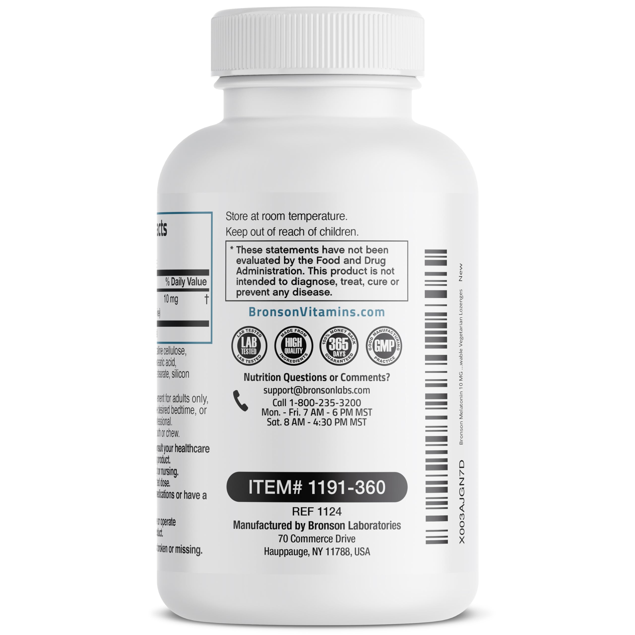 Foto 6 pulgar | Suplemento Bronson Melatonin, 10 Mg, Tabletas De Disolución Rápida, 360 - Venta Internacional.