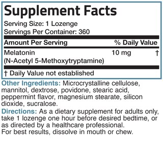 Foto 6 | Suplemento Bronson Melatonin, 10 Mg, Tabletas De Disolución Rápida, 360 - Venta Internacional.