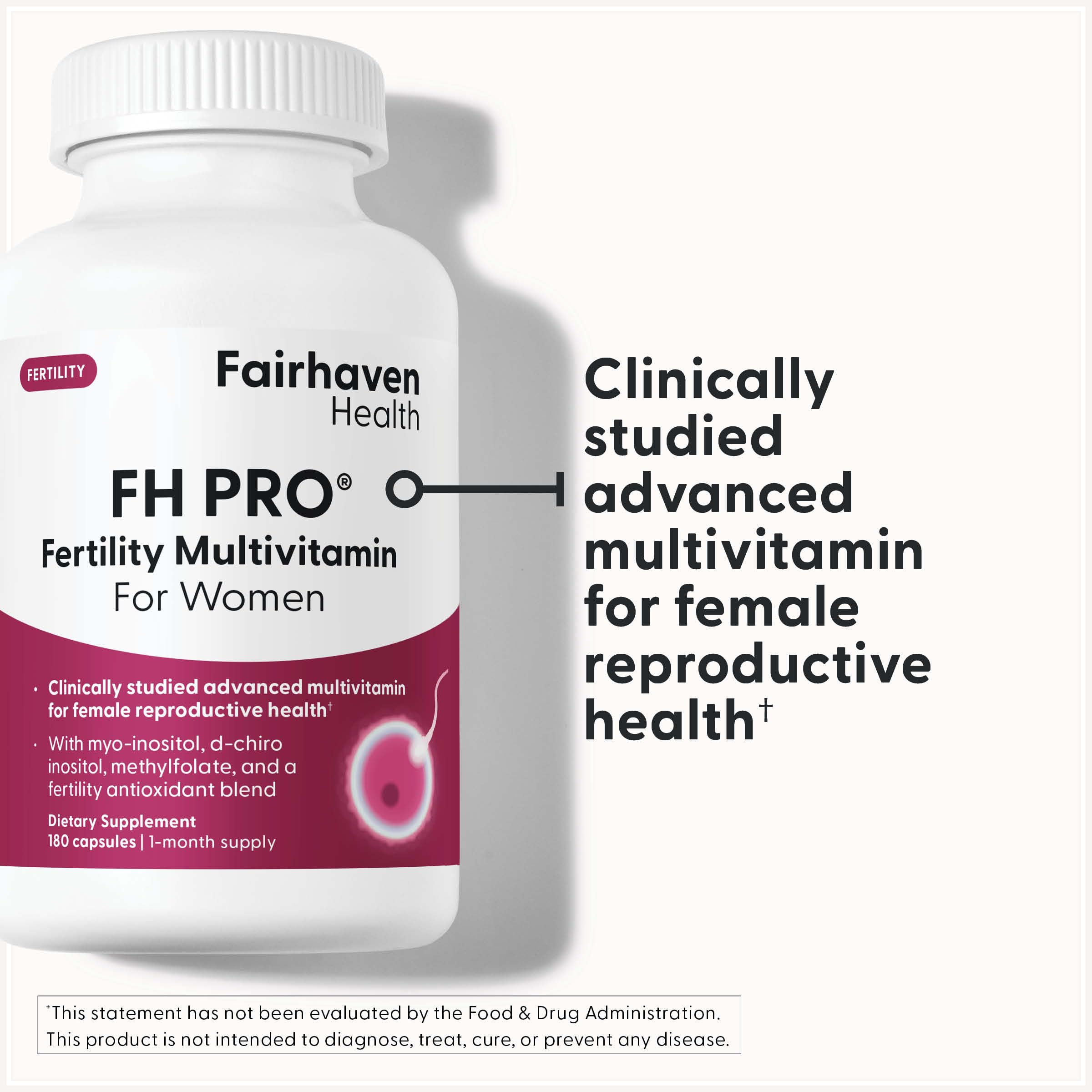 Foto 8 pulgar | Suplemento De Fertilidad Fairhaven Health Fh Pro Para Mujer 180 Cápsulas - Venta Internacional.