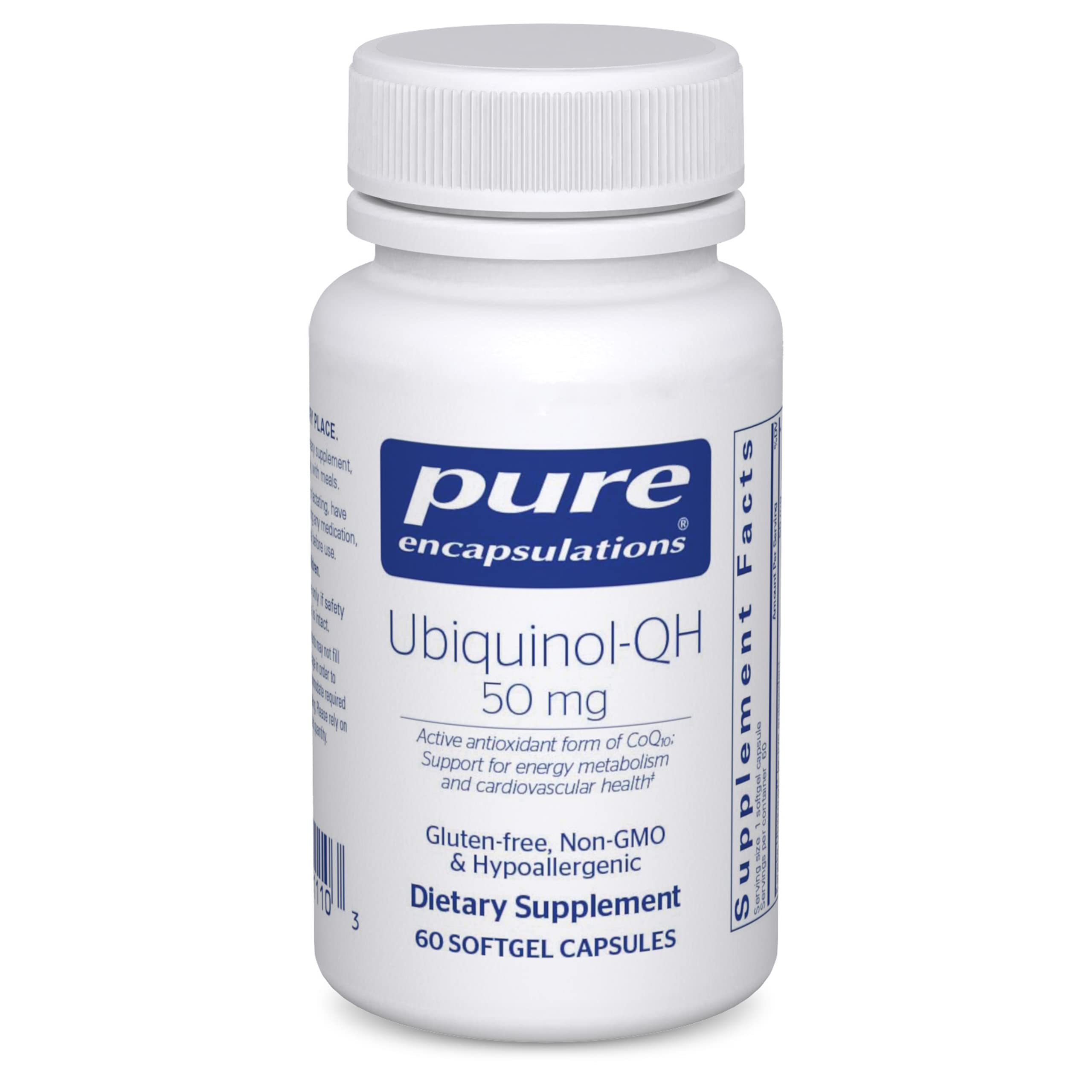 Foto 2 pulgar | Suplemento Pure Encapsulations Ubiquinol-qh 50 Mg 60 Cápsulas - Venta Internacional.