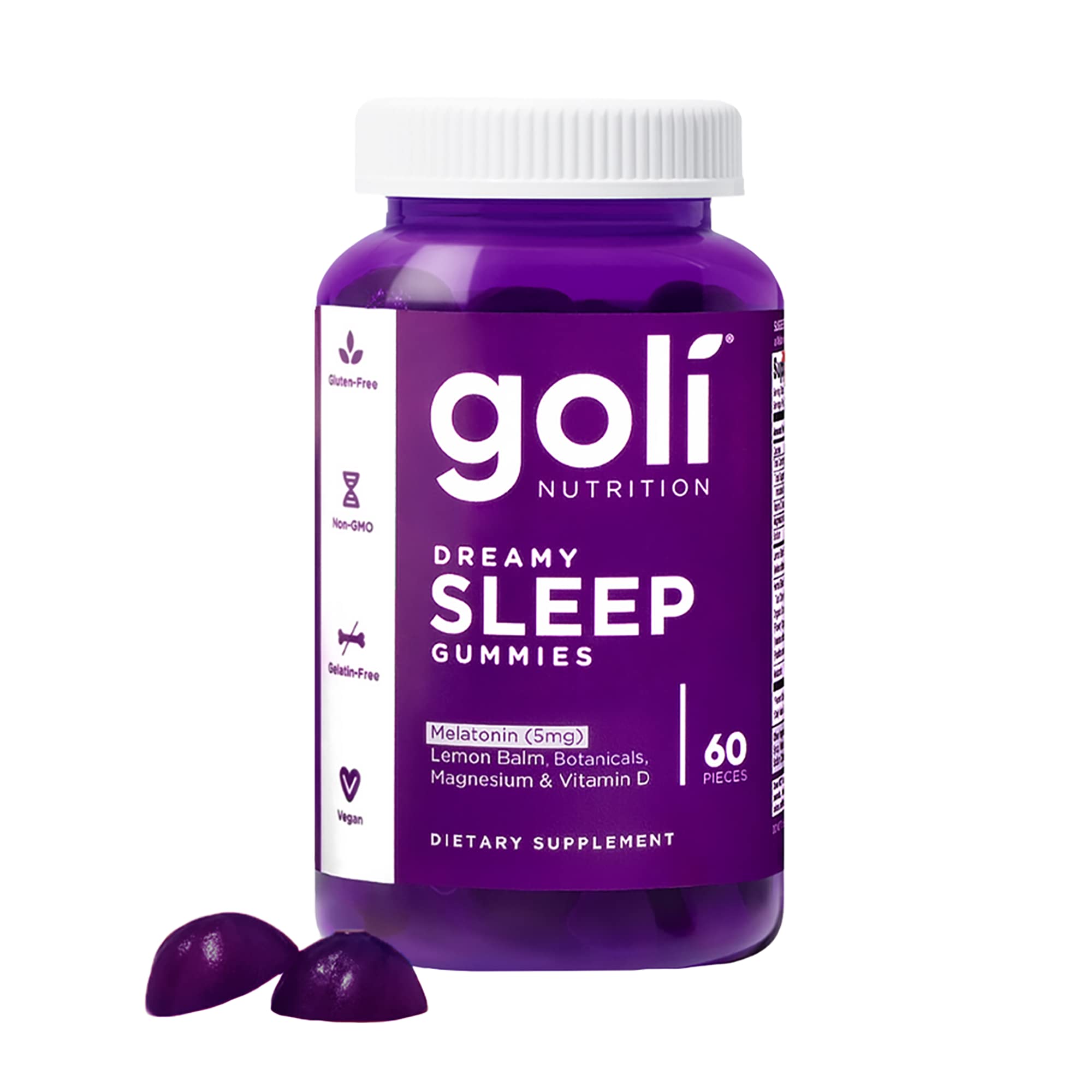 Foto 2 pulgar | Sleep Gummy Goli Dreamy, 60 Unidades, Melatonina Y Vitamina D, Vegana - Venta Internacional.