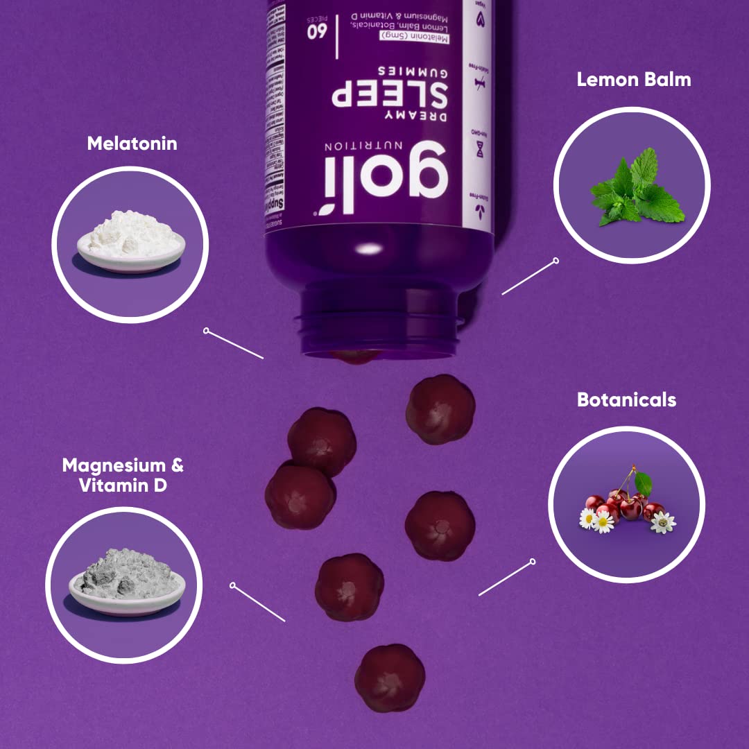 Foto 4 pulgar | Sleep Gummy Goli Dreamy, 60 Unidades, Melatonina Y Vitamina D, Vegana - Venta Internacional.