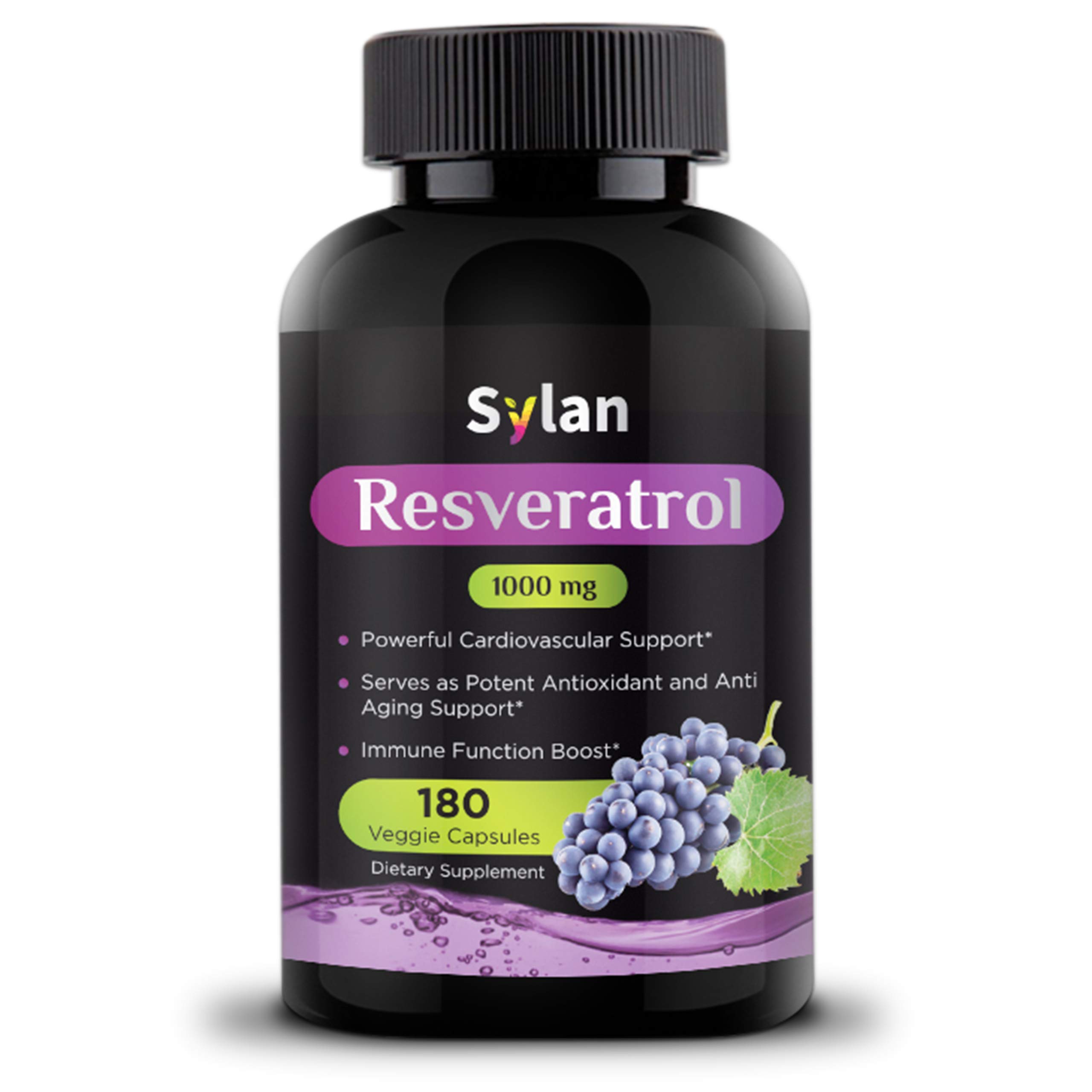 Foto 2 pulgar | Suplemento Sylan Trans Resveratrol 1000 Mg 180 Cápsulas - Venta Internacional.