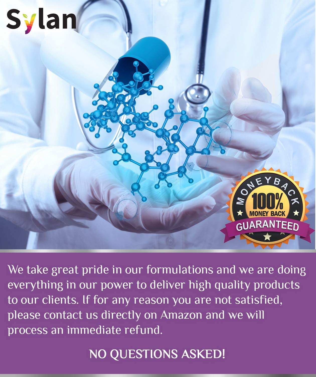 Foto 8 pulgar | Suplemento Sylan Trans Resveratrol 1000 Mg 180 Cápsulas - Venta Internacional.