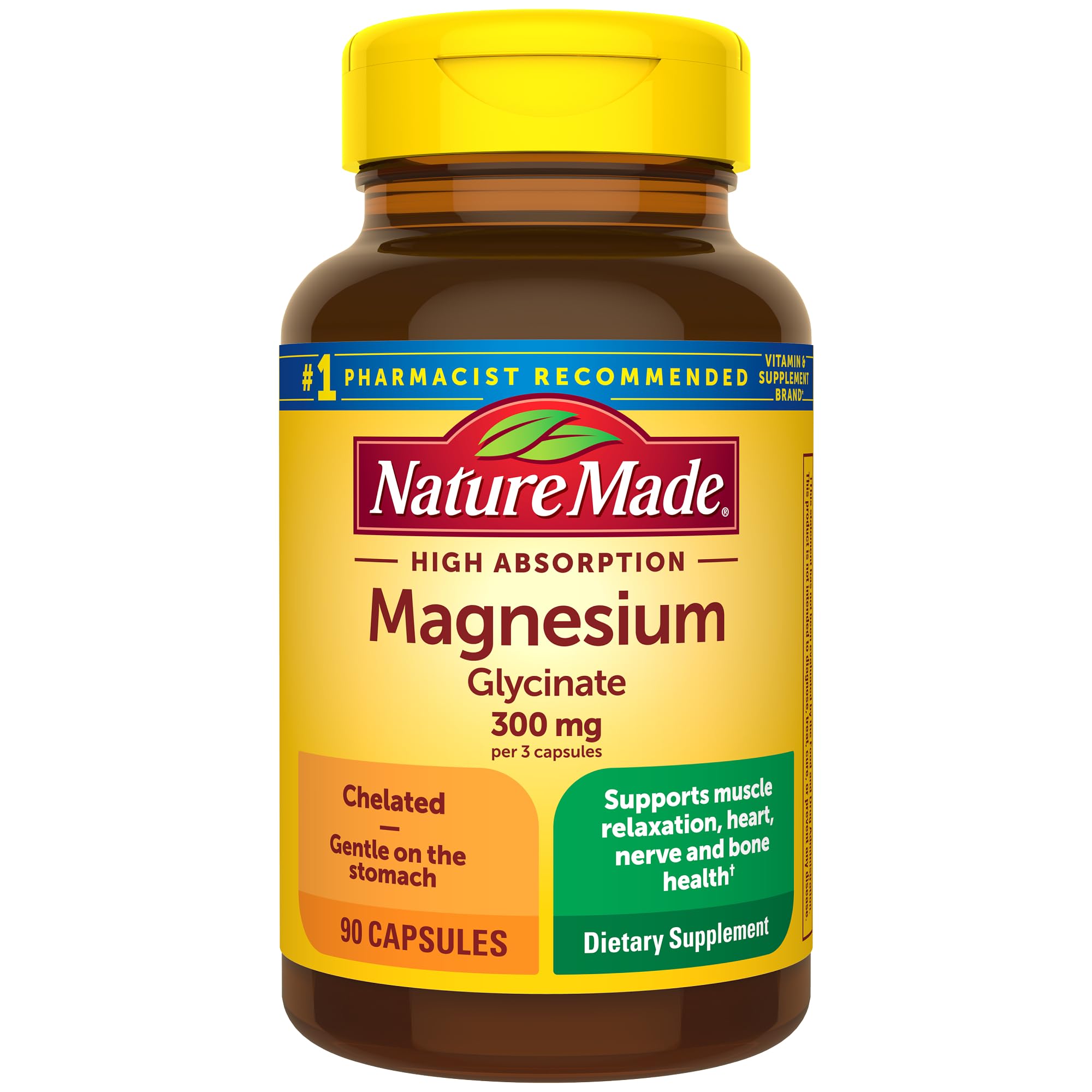 Foto 2 pulgar | Suplemento De Magnesio Nature Made 300 Mg 90 Cápsulas - Venta Internacional.