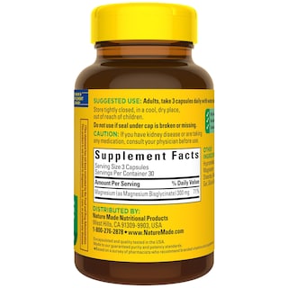 Foto 7 | Suplemento De Magnesio Nature Made 300 Mg 90 Cápsulas - Venta Internacional.