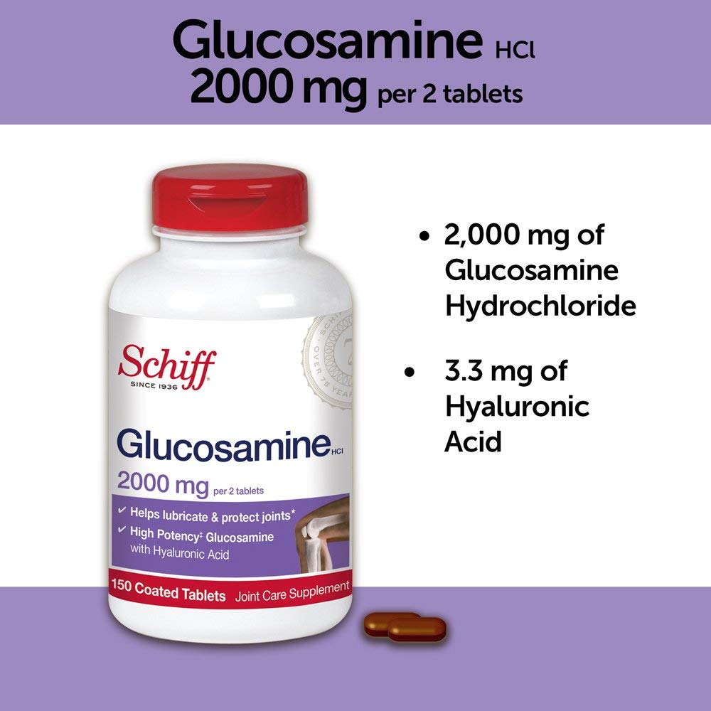 Foto 4 pulgar | Suplemento De Glucosamina Schiff Con Ácido Hialurónico 2000 Mg 150 Unidades - Venta Internacional.