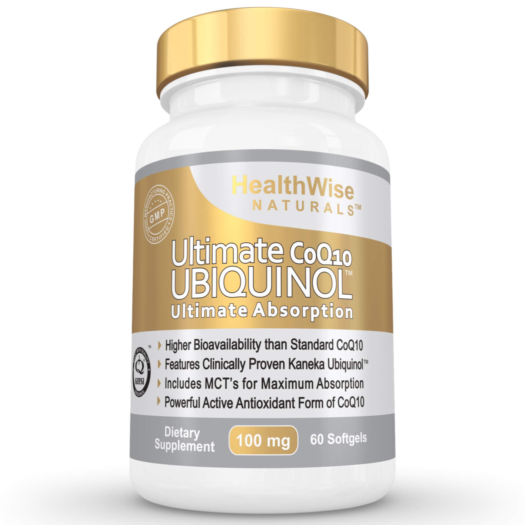 Suplemento De Ubiquinol Ultimate Coq10 De Healthwise Naturals, 100 Mg - Venta Internacional.