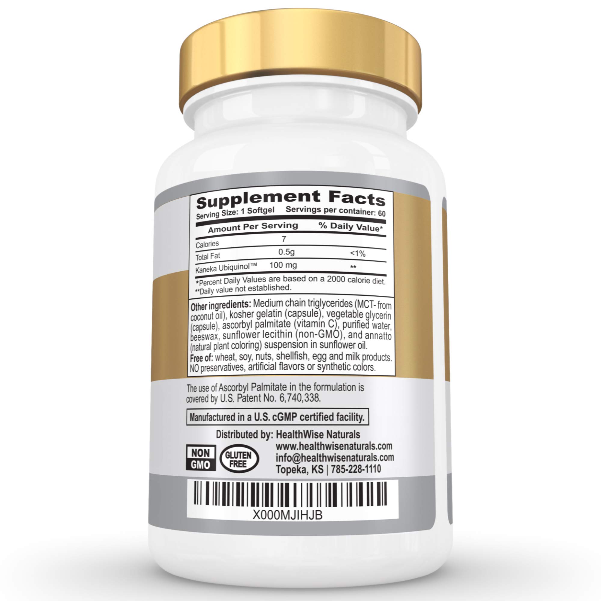Foto 4 pulgar | Suplemento De Ubiquinol Ultimate Coq10 De Healthwise Naturals, 100 Mg - Venta Internacional.